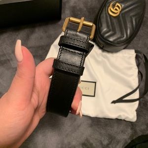 Black Gucci belt only - size 105